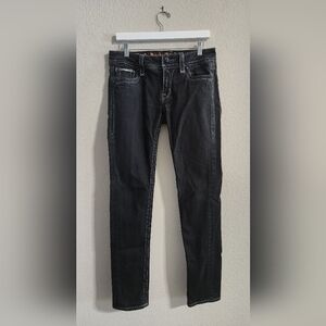 Rock Revival Women’s Celine Skinny Black denim jeans size 30x33